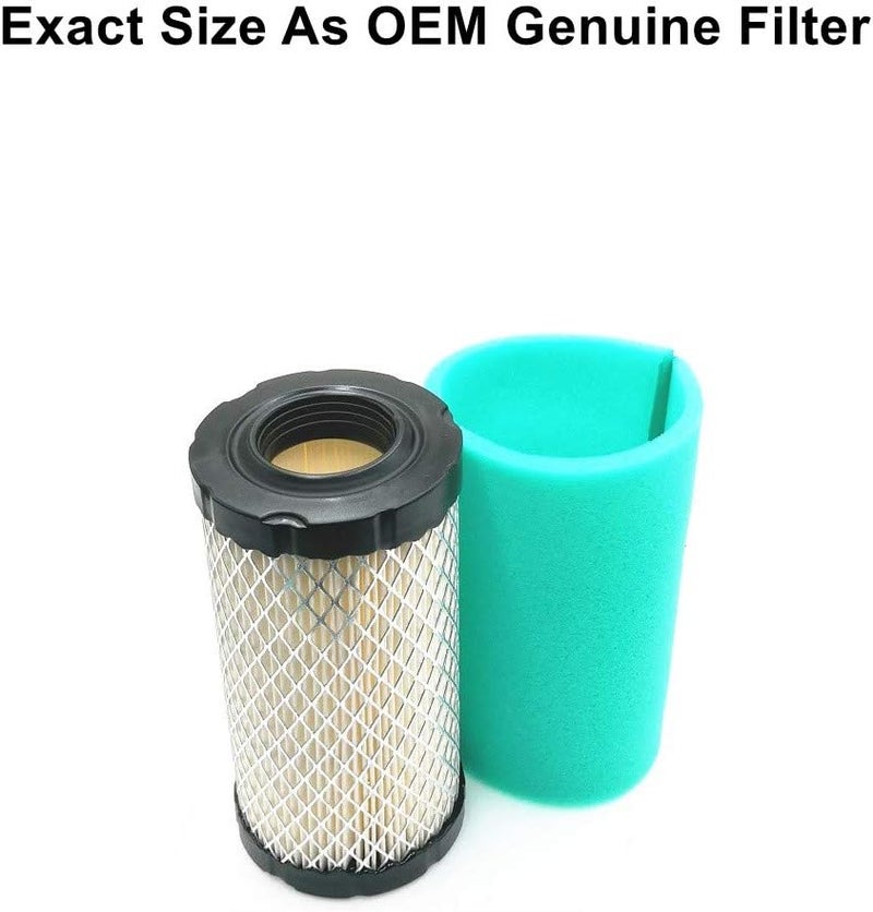 MOWFILL 2 Pack 793569 Air Filter With 793685 Pre Filter Replace for BS 4241 5415 793569 791630 John Deere GY21055 MIU11511 Bad Boy 063-4026-00 - Image 1